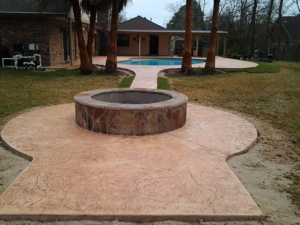 Fire Pit Path Pool