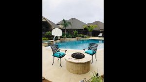 Poolside Fire Pit